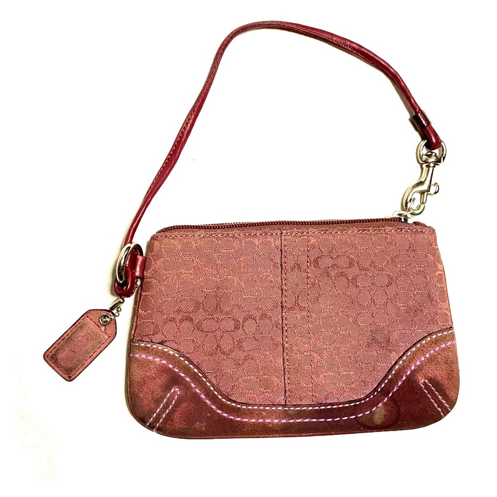 Coach Wristlet Rose/Lilac Color